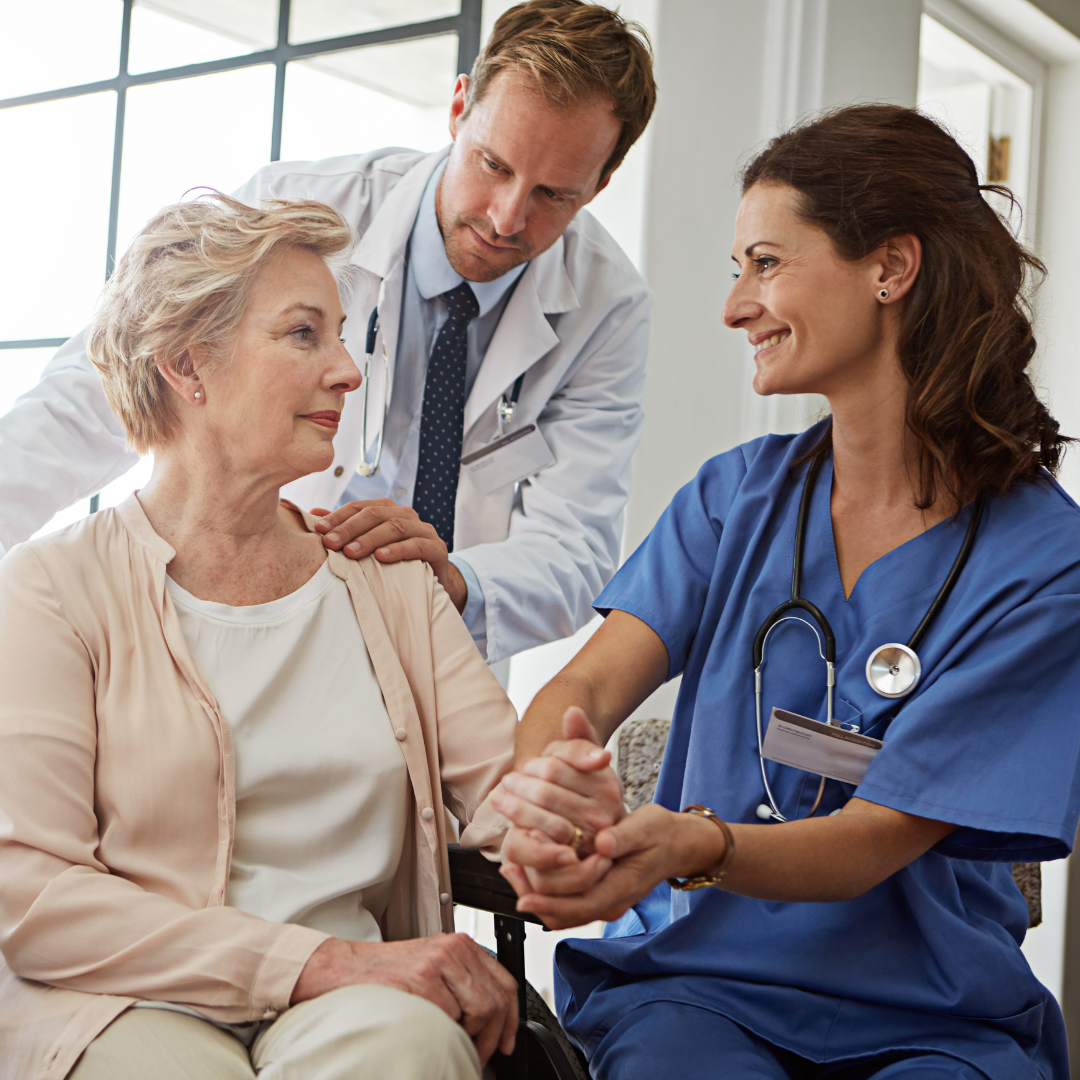 Laboratory technicians working