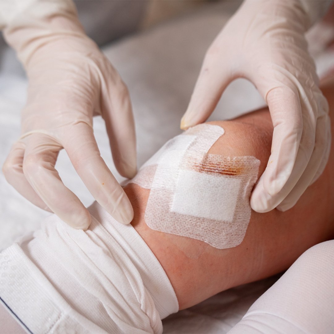 Laboratory technicians working